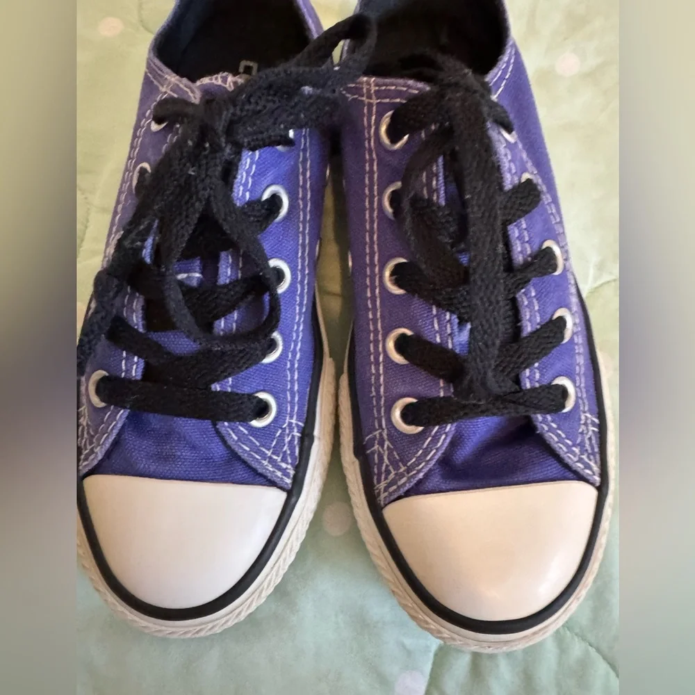 Converse Kids Purple and Black Sneakers size 12